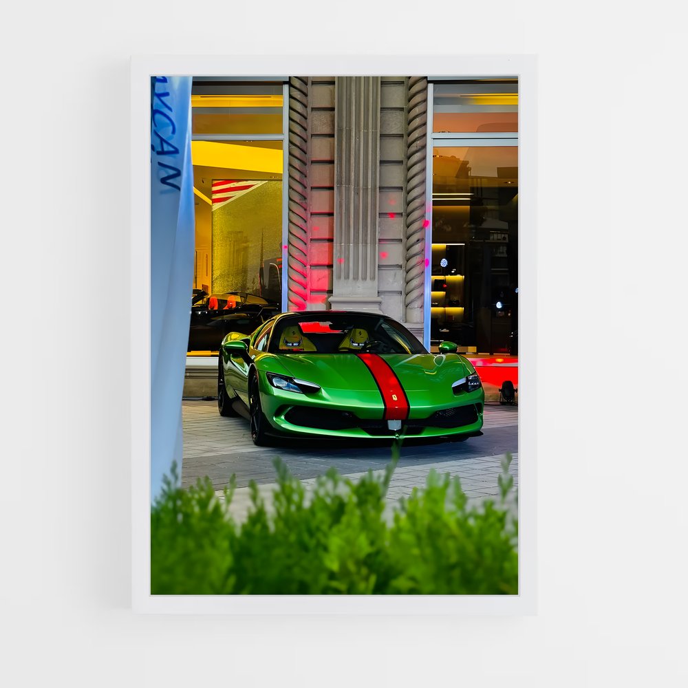 Poster gtb middle – affiche Ferrari (vue 3)